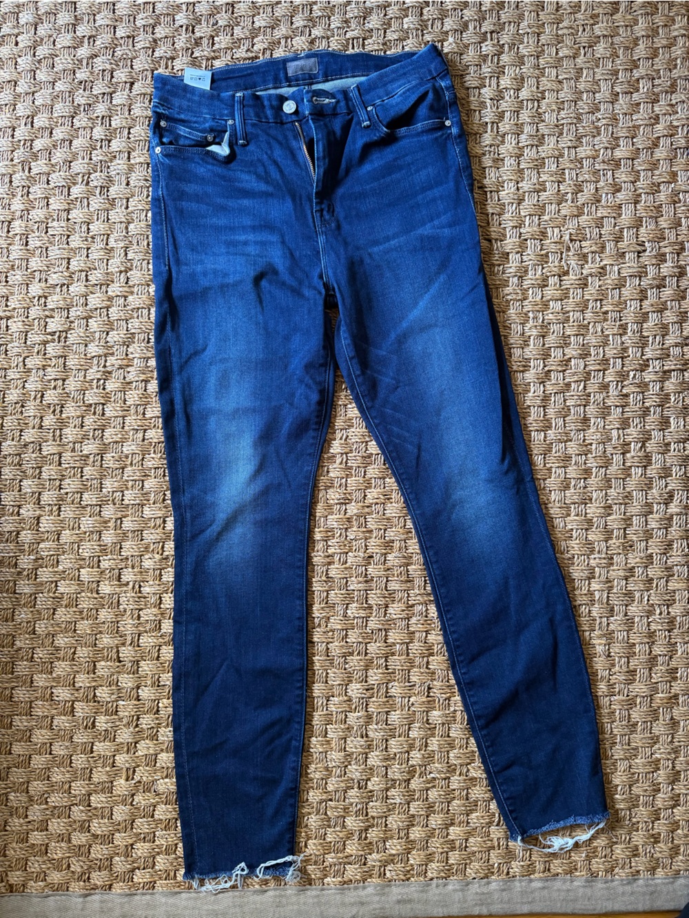 MOTHER Dark Blue Skinny Jeans